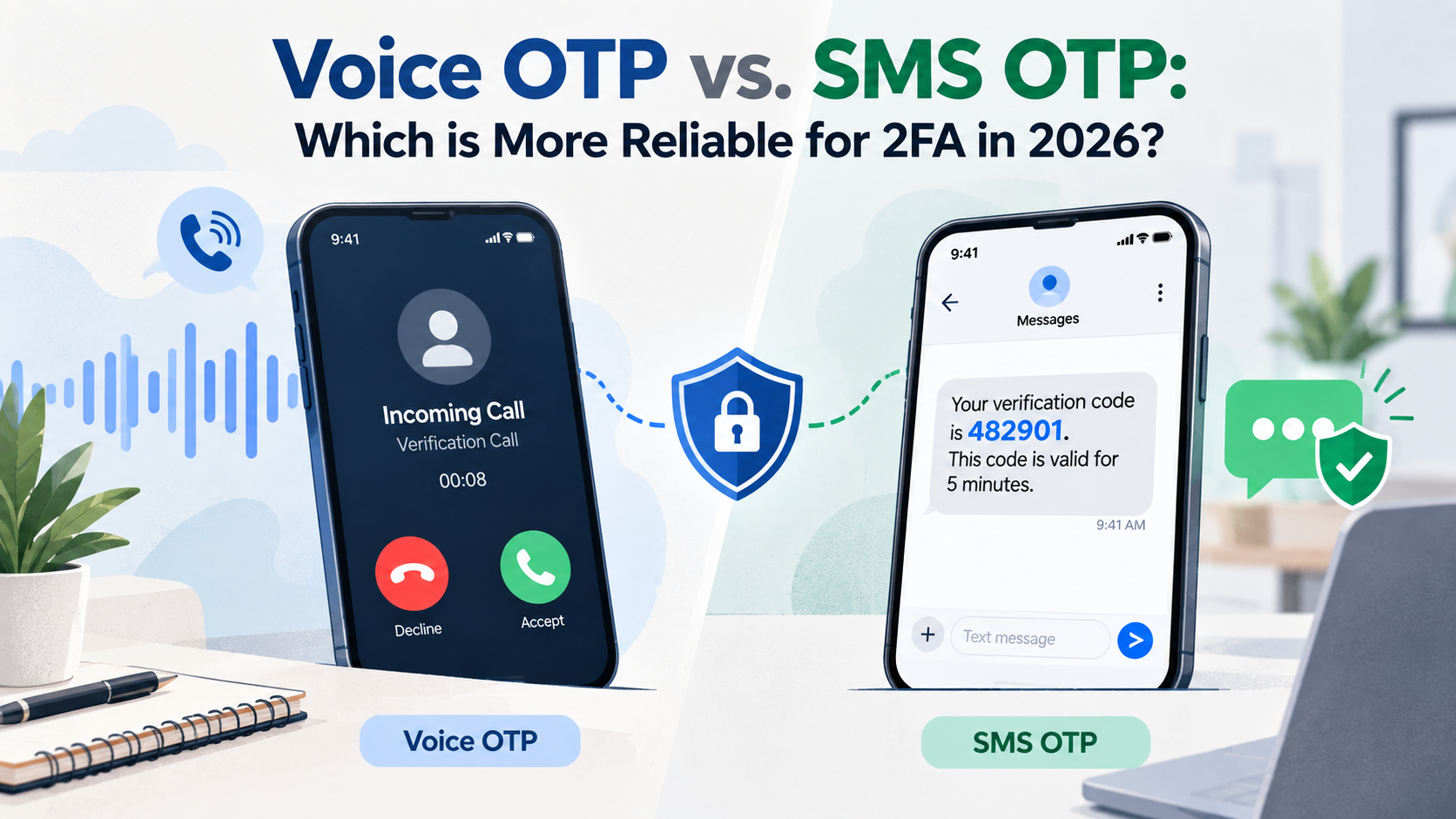 Voice OTP vs. SMS OTP: Which is More Reliable for 2FA in 2026?