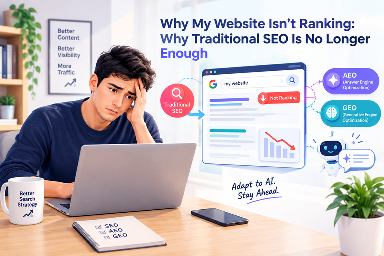 Why My Website Isn't Ranking: Why Traditional SEO Is No Longer Enough (2026 Guide)